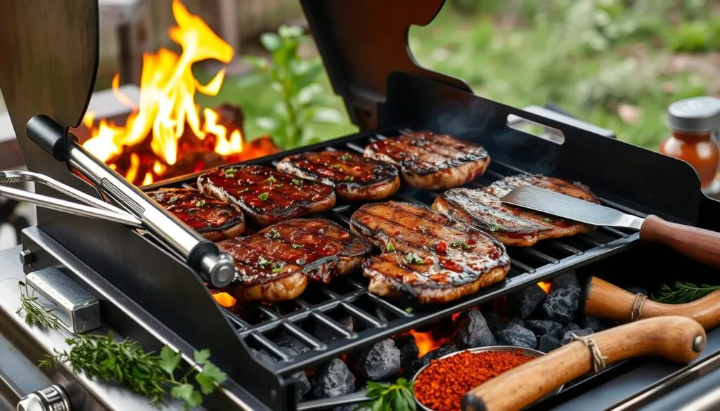 Barbecued Deer Meat Grilling Equipment