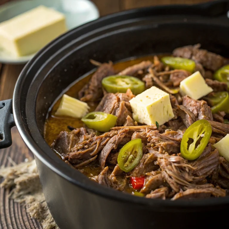 Mississippi Pot Roast slow cooker close-up