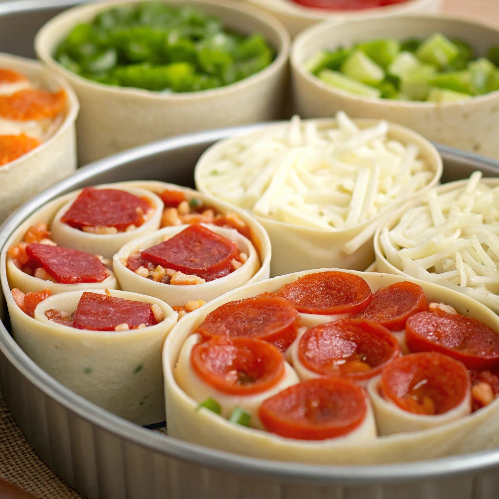 Assorted pizza rolls recipe fillings