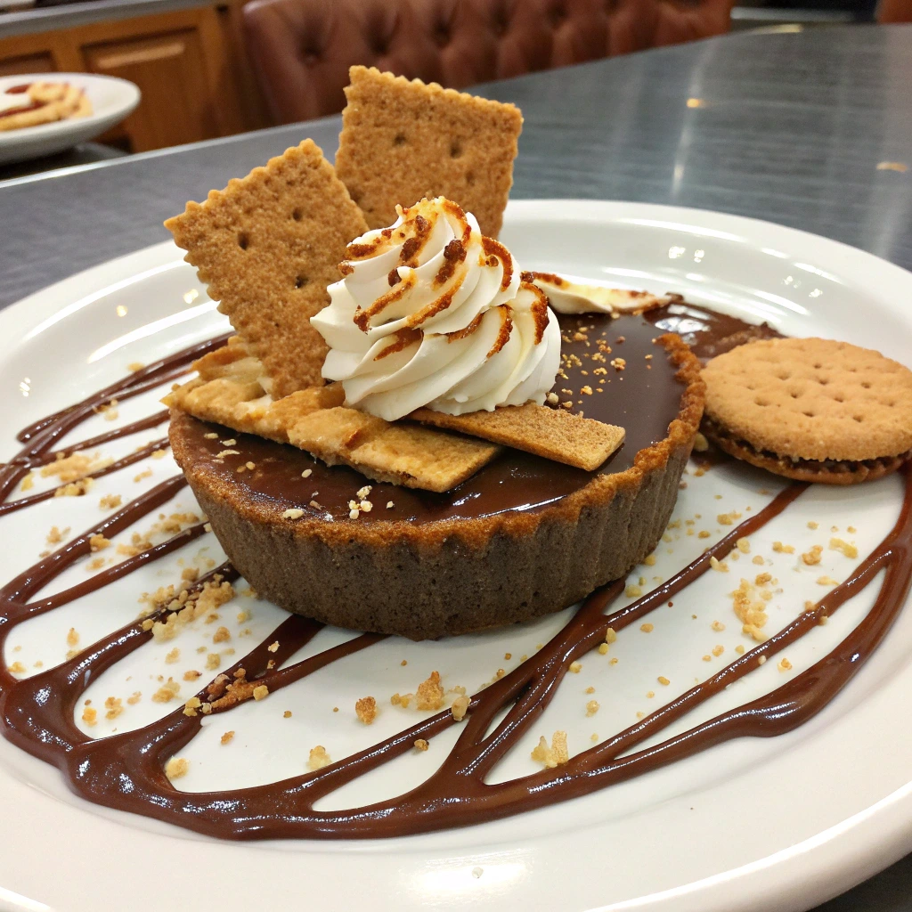 Creative desserts using chocolate graham crackers
