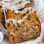 Delicious Pumpkin Bundt Cake decorated with Cream Cheese Frosting.