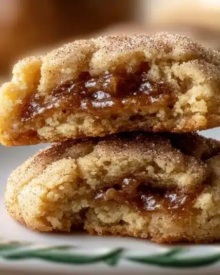 Freshly baked Brown Sugar Cinnamon Butter Cookies on a cooling rack