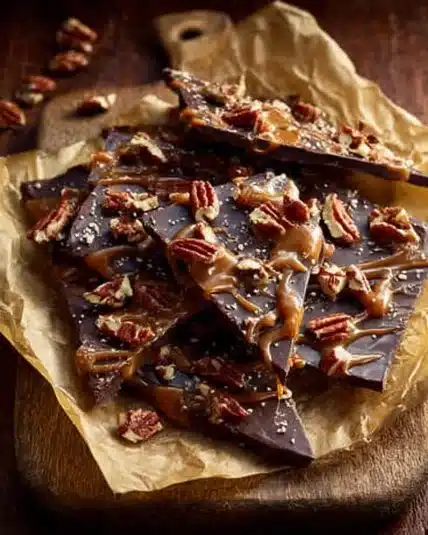 Delicious Maple Pecan Christmas Crack perfect for holiday treats.