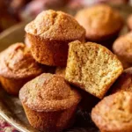 Delicious homemade gingerbread muffins with a sprinkle of sugar on top