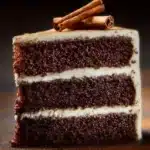 Triple Layer Chocolate Cake with orange and clove winter spices